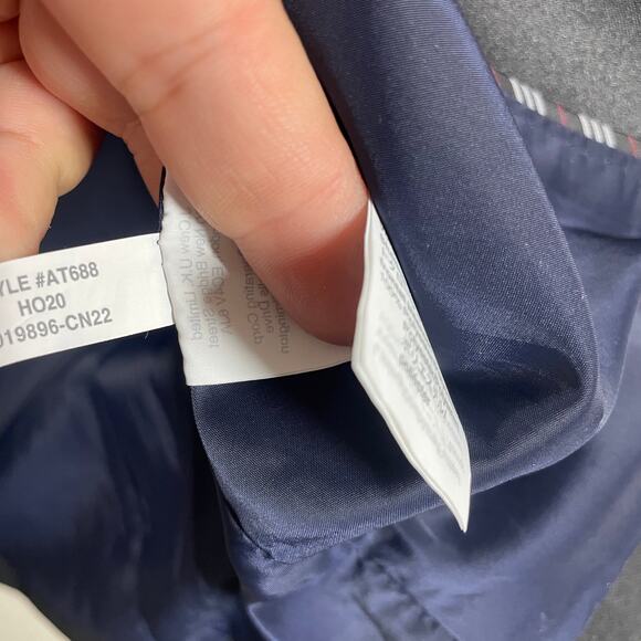 J Crew Womens 0 Tollegno 1900 Long Parke Tuxedo Blazer Black Wool - Picture 8 of 10